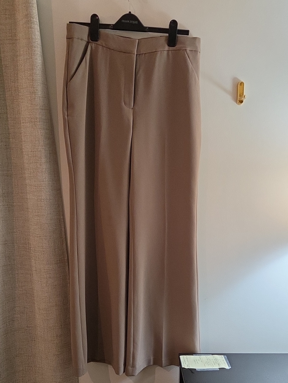 Express Wide-Leg Pants in Taupe